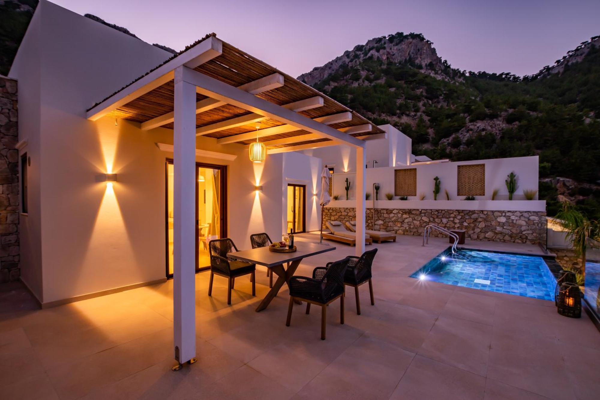 Mertelia Luxury Villas Kyra Panagia エクステリア 写真